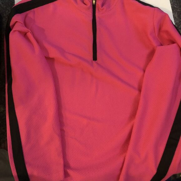 Ralph Lauren Athletic Women’s Plus Size 3x Sweater Bright Pink With Zipper - Picture 11 of 12